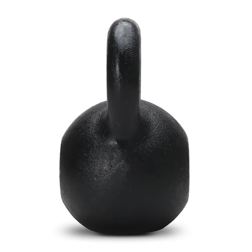 Image of Jimwalt Heavy Duty Enameled Cast Iron Kettlebell | Smooth Non-Slip Grip, Chip-Resistant Coating | Perfect for Strength Training & Home Gym (Enameled Coated 30KG)