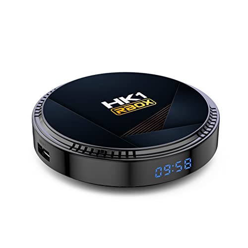 AMITVA Android 12.0 TV Box, Smart TV Box 4GB RAM 128GB ROM H618 CPU Dual-WiFi 2.4G/5G Ethernet 1000M LAN Bluetooth 4.2 con Decodificador 4K/6K/3D/USB 3.0,4gb+64gb