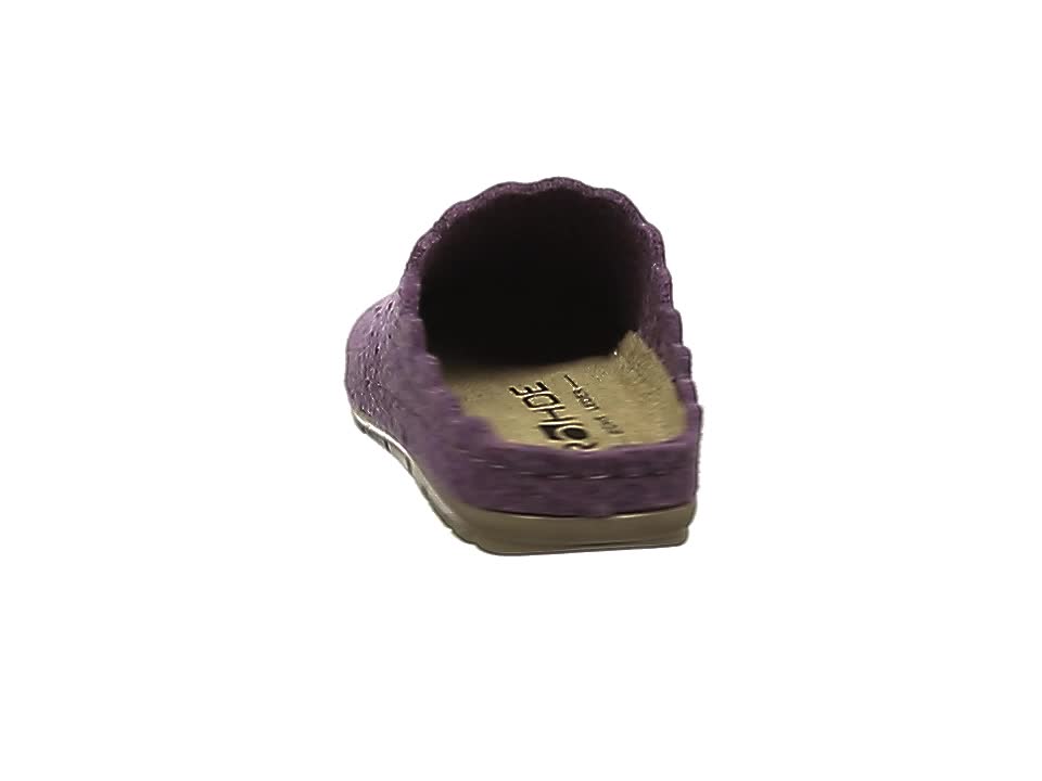 Rohde Rodigo-d Pantofole Donna In Feltro Con Memory Foam – Collezione In Style, Suola In Pelle - 2