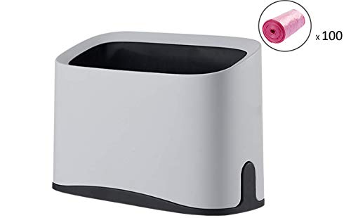 Lotsa Style Original Mini Countertop Trash Can, Craft Table Desktop Office Kitchen, Makeup