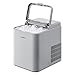 COMFEE' RCI12GY1EU(E) Eiswürfelmaschine, 8 Eiswürfel in 6 Min.,12 kg/24 Std.,1,3L Wassertank, Selbstreinigungsfunktion, Kompakter Bullet Ice Maker, inkl.Eisschaufel & Korb für Zuhause-Grau