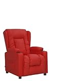 Cuir synthétique de qualité supérieure et construction robuste : fabriqué en cuir synthétique résistant aux taches et facile d'entretien (30 % polyester, 60 % polyuréthane, 10 % coton) dans un élégant rouge vin. Le cadre stable en bois et métal assure une grande résistance et une longue durée de vie de ce fauteuil qui sert parfaitement de chaise longue pour le salon.