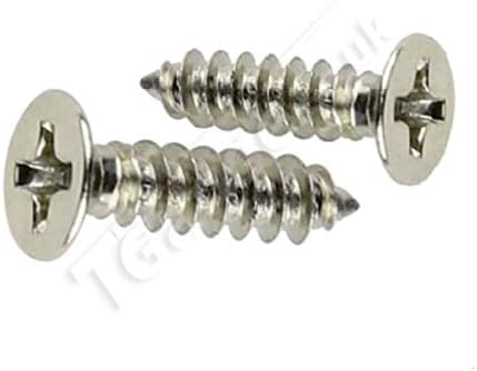 T Gauge Track Screws Length 4mm, Pack of 100 Silver Screws