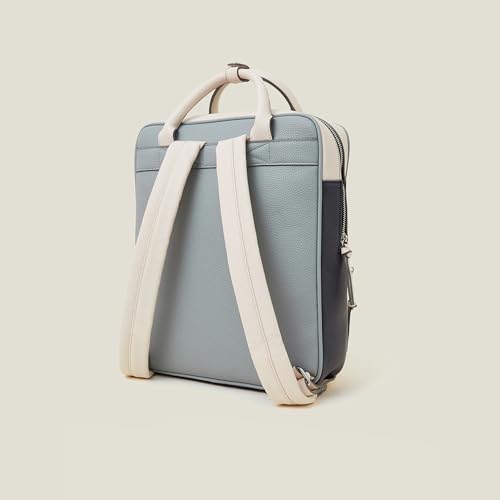 Image of Accessorize London Women's Faux Leather Pocket Handle Backpack With 12 inch Laptop Sleeve