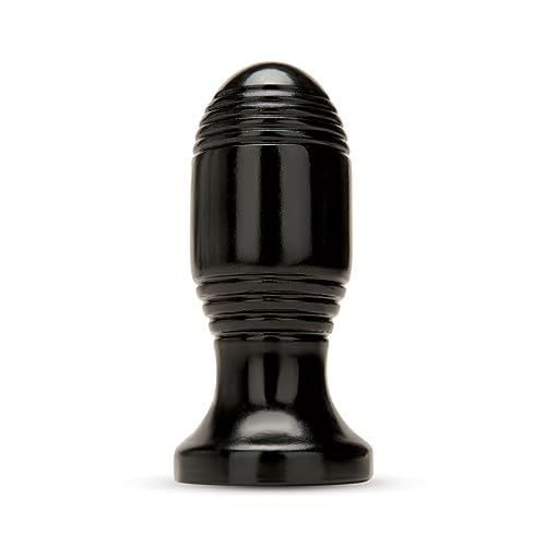 Prowler RED Ribbed Plug - Plug anal améliorant le plaisir avec des sensations accrues - Noir - 11.4cm (4.5")