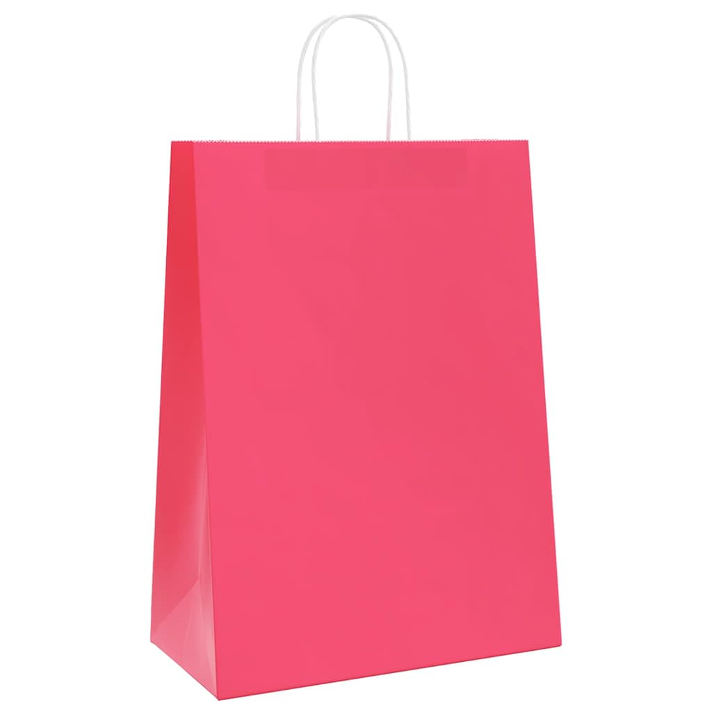 Bolsas de papel 250 piezas rosa 32 x 17 x 44 cm