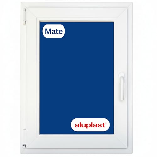 Ventana PVC Reforzada 600x800 Blanca | Oscilobatiente Izquierda | Cristal Climalit Mate | Perfil Aluplast | Entrega 24/48h