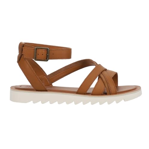 Sandale Plate TOMS Femme Rory nu-pieds confort en cuir véritable