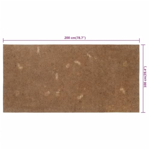 Miniatura 2 de Vidaxl Estera Para Colchón, Base De Colchón, Alfombra Cubrecolchón De Cama, Tapete Almohadilla Para Somier, Fibra De Coco 100x200 Cm