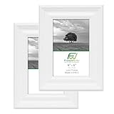 2-Pack White Wooden Picture Frames