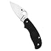 Spyderco C127PBK Urban Leaf Lightweight Folding Blade Knife, Black, 2.61-Inch