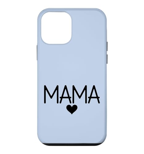 Mama Heart Line Drawing Minimalist - �u���[ �X�}�z�P�[�X iPhone 12 mini �p