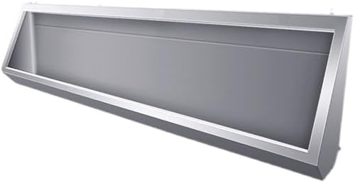 304 Stainless Steel Wall-Mounted Urinal for Men's Bathroom, Space-Saving Urinal Trough for Commercial/Public Restrooms & Schools, Durable & Easy to Clean Design