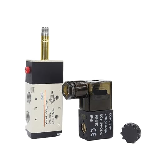 Électrovanne pneumatique 4V210-08 à commande magnétique robuste en alliage - 4