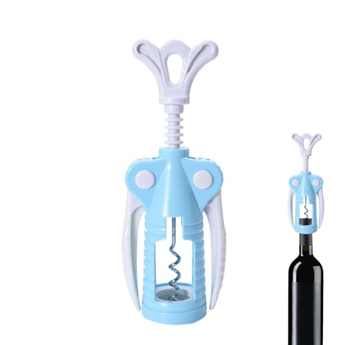 Abrebotellas con sacacorchos de alas, sacacorchos de alas,Abrebotellas de cerveza y vino de doble ala | Abrebotellas manual con alas, removedor de corcho, accesorios de barra de hogar