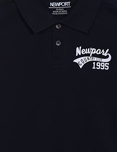 Image of NEWPORT Boy's Solid Regular Fit T-Shirt