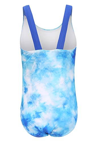 Girls One Piece Swimsuits Tie Dye Bathing Suit for Girls Hawaiian Swimwear 3-16 Years2