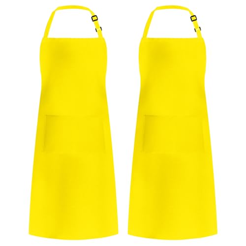 Image of Syntus Apron for Men Women, Adjustable Cooking Kitchen Chef Aprons with 2 Pockets