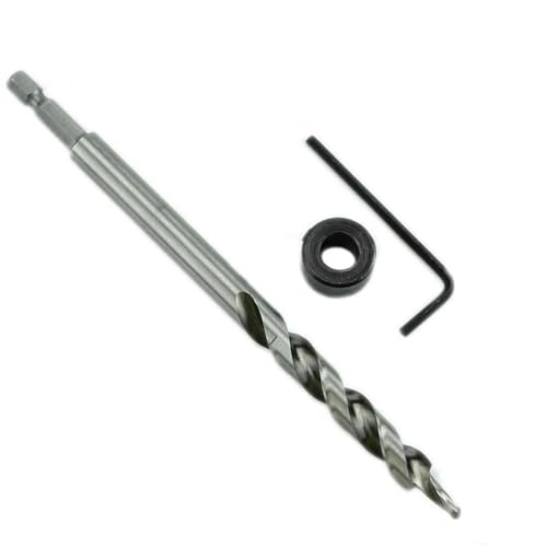 Foret étagé hélicoïdal 9.5mm avec butée de perçage pour assemblage de meuble - 6
