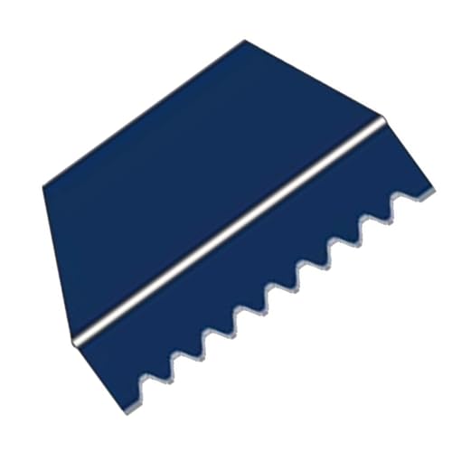 Toldo retráctil de lona de repuesto para patio, 10 x 5 pies, parasol duradero para tienda, restaurante, mercado, cafetería, tela azul impermeable (300 x 150 cm)