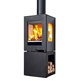 【Construction en fonte à double couche】 La chambre de combustion en fonte à double couche, élargie et approfondie, offre une plus grande capacité de combustible et une durée de combustion plus longue. Sa conception robuste garantit une excellente durabilité, une bonne rétention de la chaleur et un rayonnement thermique constant.