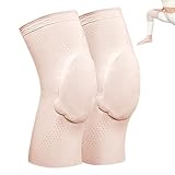 Lcarege Dance Knee Pads, Ultra-Thin & Breathable Knee Sleeves for Women, Volleyball, Yoga, Cheerleading, Skin Color