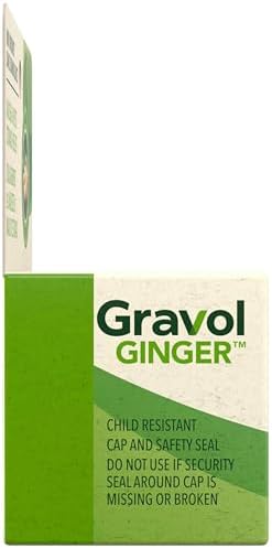 Gravol Ginger - Nausea and Upset Stomach Relief with Organic Ginger Extract - Made in Canada - Non-Drowsy,Taste-Free and Easy to Swallow - 24 Liquid Gel Capsules (Pack of 1) — view 7