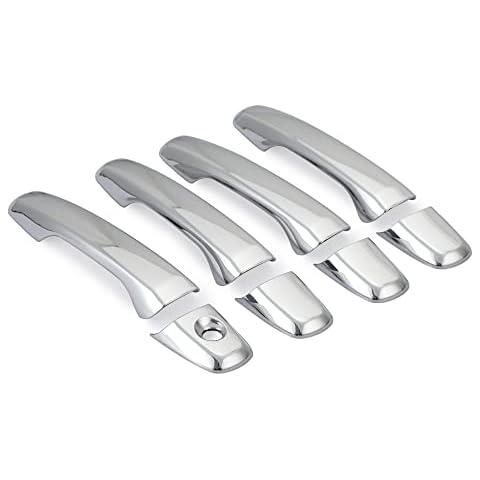 Car Door Handle Cover Trim for Ford Explorer 2011-2016 Car Styling Accessories Exterior Door Handle Chrome ABS Door Handle Protector 8pcs (Without Smart Keyholes) Cover
