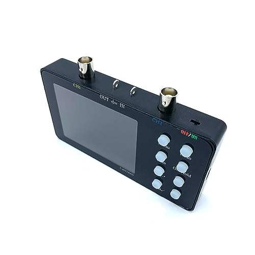 Digital Oscilloscope, 2 Channels Digital Oscilloscope 50M Sampling Rate 10Mhz Analogue Bandwidth Lissajous Patterns 6A Current Waveform Measurement for the maintenance and R&D education industry(SET 3