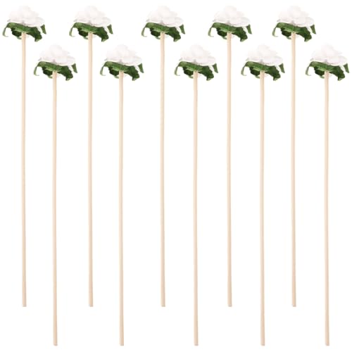 HOLIDYOYO Reed Diffuser Refill 10pcs Rattan Reed Fragrance Diffuser Replacement Refill Rattan Sticks for Home Office Decoration