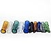 Coloful Glass Filter Tips, Reusable Premium Rolling Tips for DIY, 5 PCS (8mm Flat + 12mm Round)