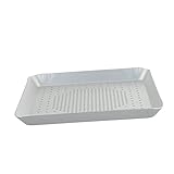 Cabilock 1 Stück Praktische Quadratische Pizzapfanne Löchern Perforierte Backform für Pizza für Zuhause und Grillen für Pizza Sandwiches und Quesadillas