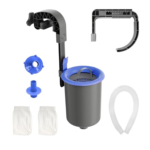 TidyMister Wall Mount Swimming Pool Surface Debris Skimmer Basket with Socks Above Ground Pool...