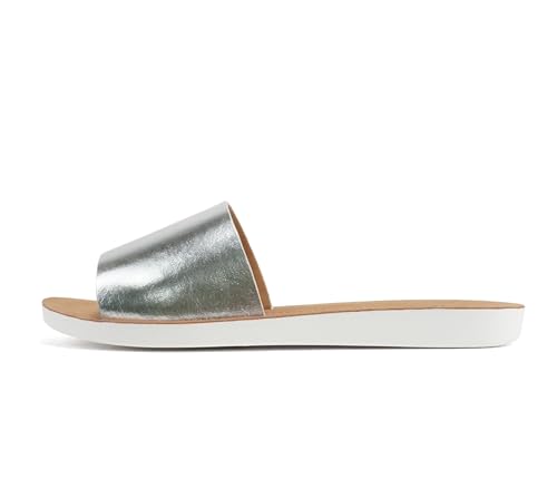 Image of Soda Shoes Efron-S Women Flip Flops Basic Plain Slippers Slip On Sandals Slides Casual Peep Toe Beach