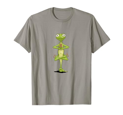 La rana gecko yoga meditativa y divertida Camiseta
