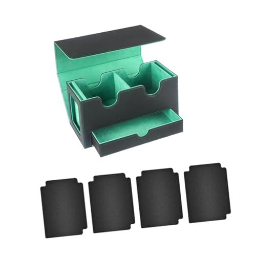 Boîte pour cartes sécurisée à intérieur vert anti-poussière pour préserver vos séries