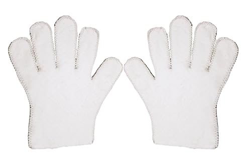 REUSABLE 2 Pcs. Castor Oil Pack Moisturizing Gloves Sustianably Grown 100% Cotton Gloves Arthritis Carpel Tunnel Trigger Finger Wrists Wear Overnight Hand Moisturizer
