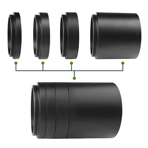 Astromania Astronomical T2-Extension Tube Kit For Cameras And Eyepieces - Length 5Mm 8Mm 10Mm 40Mm - M42X0.75 On Both Sides #TOP2