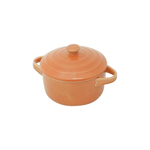 Lyor Farm Caçarola de Porcelana, Laranja, 13 x 10 x 5 cm