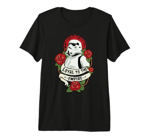 T-shirt Star Wars Stormtrooper Empire Tattoo en coton noir pour homme fan de science-fiction