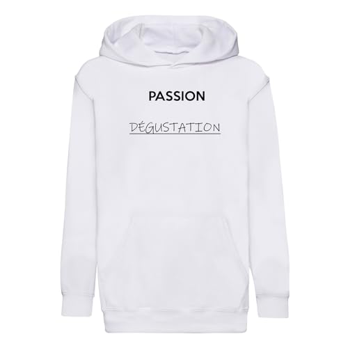 Hoodie enfant passion dégustation drôle et vêtement de détente premium rigolo
