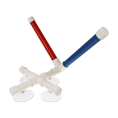 POPETPOP Bird Shower Perch Stand Easy Install Parrot Bath Rack with Suction Cups Compact Detachable Design for Birds for Shower and Playtime