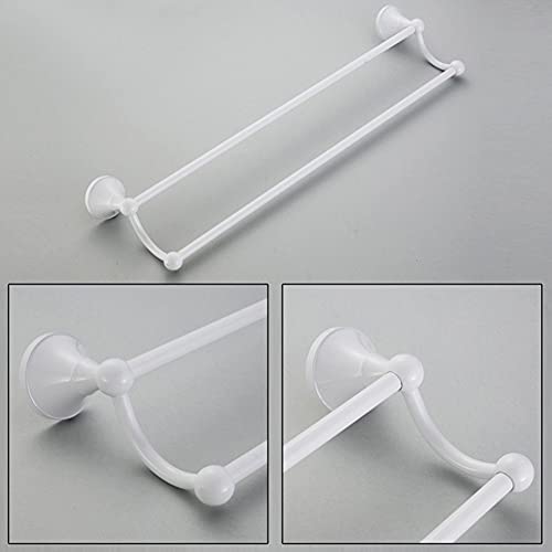 Double porte-serviettes gain de place idéal pour optimiser les toilettes