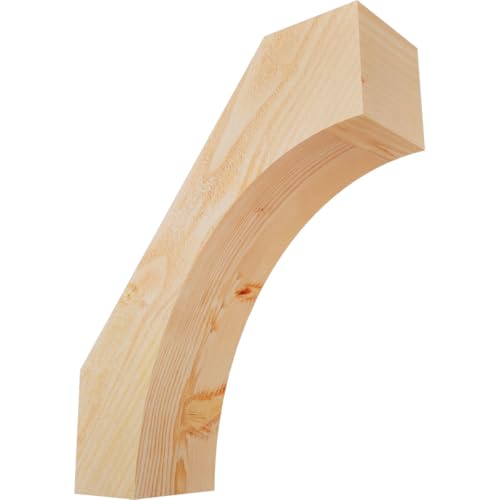 Ekena Millwork BRC06X18X22WTL00RDF 6"W x 18"D x 22"H Westlake Rough Sawn Knee Brace, Douglas Fir