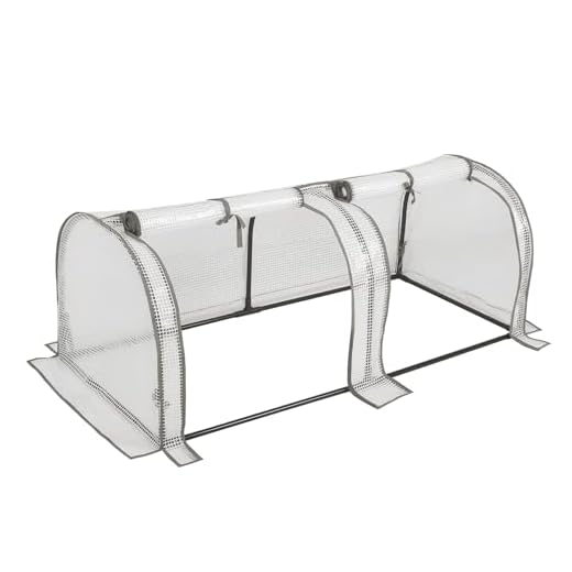 WOLTU Foliengewächshaus Gewächshaus Tomatengewächshaus 130x60x50cm 130 g/m², PE halbtransparente Plane, wasserdicht wetterfest Mehrzwecktreibhaus Pflanzenhaus