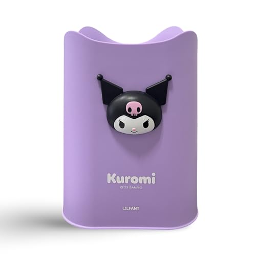 Cute Trash Can for Bedroom Pink Trash Can Mini Kawaii Desk Accessories Small Waste Basket with Swing Lid Desktop Trash Can Small Garbage Can Kids Trash Can Bedroom Girls (Pruple)