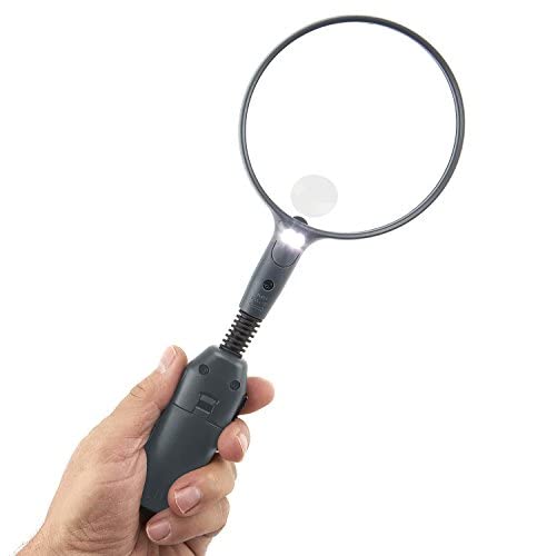 YUHINN Lupa Lupa de Escritorio Led de Manos Libres con Cuello y Brazo Flexibles extraíble sin Contacto para un Banco de Trabajo Reparación de Lectura Artesanía Inspección