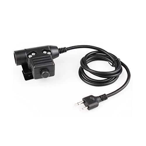 JUSTYAOFENG Justeyaofeng U94 PTT Branchez Le câble Casque HD01 HD02 Casque Radio PPT Compatible for Je Viens Compatible for for Tactique Compatible for Bowman Compatible for Elite II Adaptateur Cover