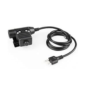 JUSTQIJUN U94 PTT Kabelstekker headset HD01 HD02 Radio-headset Ppt Compatibel met Icom Compatibel met for Tactical…