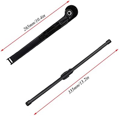 Wycieraczki tylne do Vw Golf 5, wycieraczki golf 5, zamiennik do VW Polo MK4, 2003-2009 VW Golf MK5, całoroczne czyszczenie tylnej szyby z naturalnego kauczuku